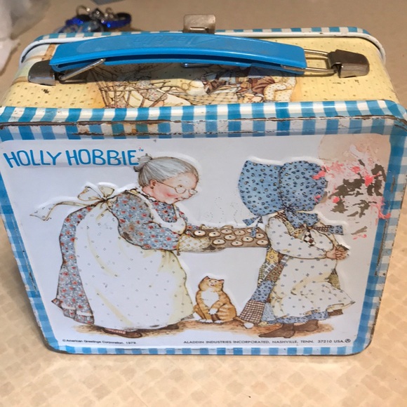 vintage holly hobbie lunch box